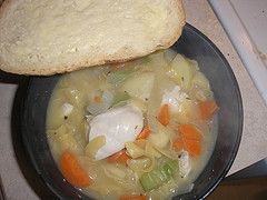 Comfort chicken noodle soup