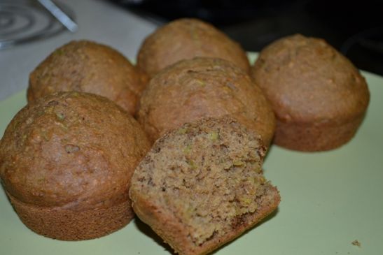 Whole wheat oat bran Zucchini Muffin