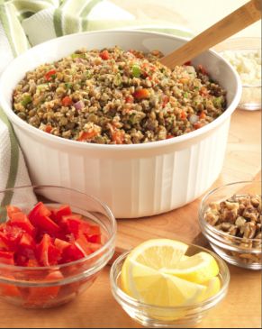 Herbed Bulgur and Lentil Salad