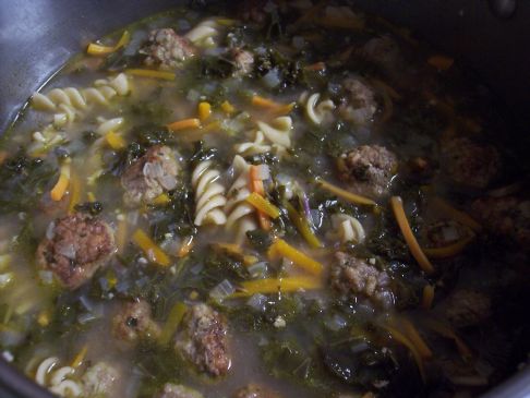 Meatball and Kale Soup