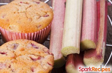 Honey - Rhubarb Muffins