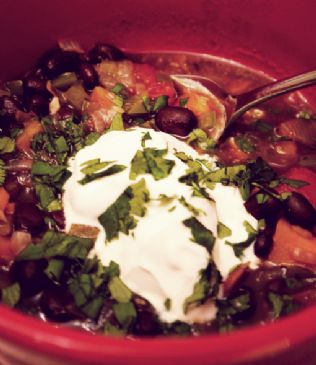 Moosewood Black Beans and Chipotle Soup