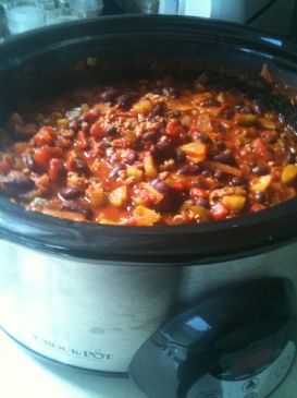 Tex-Mex Chili for 18 (large crockpot)