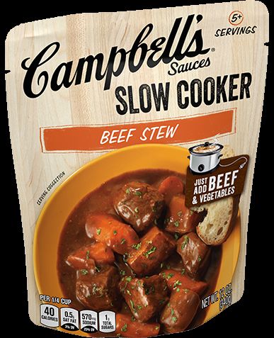 Campbell's Slow Cooker Beef Stew Prepared