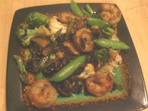 Vegetable and Shrimp Stir-Fry