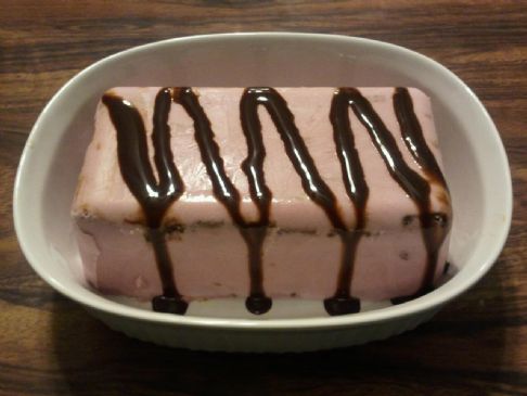 Frozen Chocolate Wafer Raspberry Torte