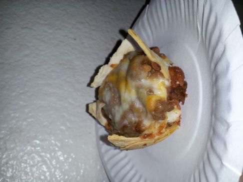 Taco lasagna cupcakes