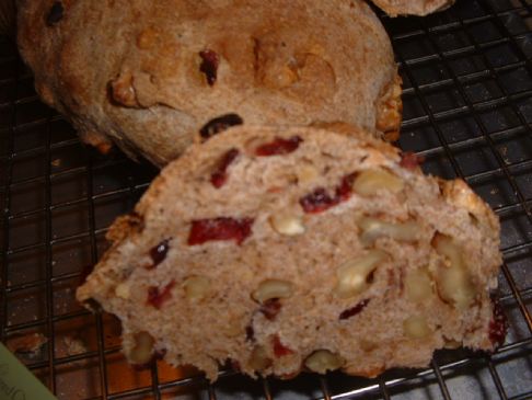 Cranberry-Walnut Whole Wheat Bread
