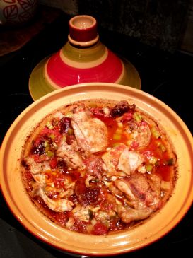 Moroccan Chicken Tagine with dates