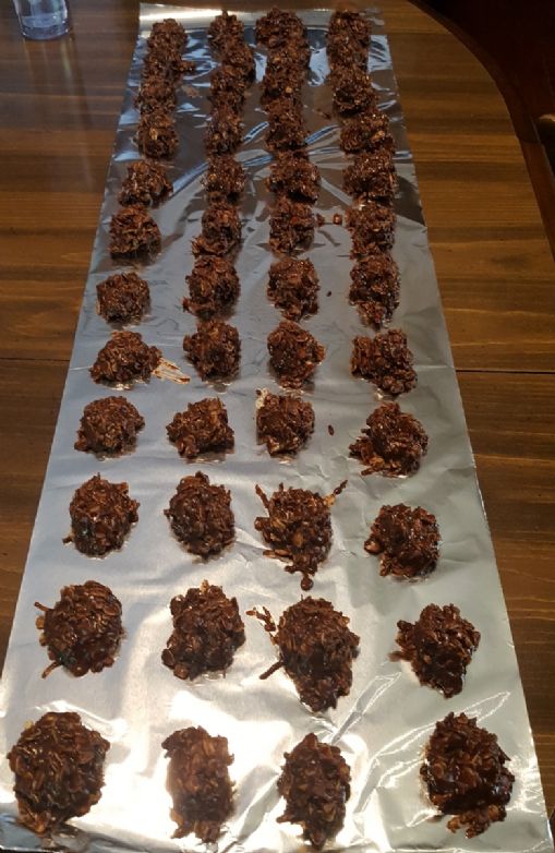 Coconutty No Bake Cookies