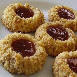 Thumbprint cookies with jam