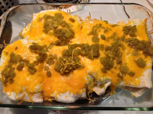 Creamy Green Enchiladas