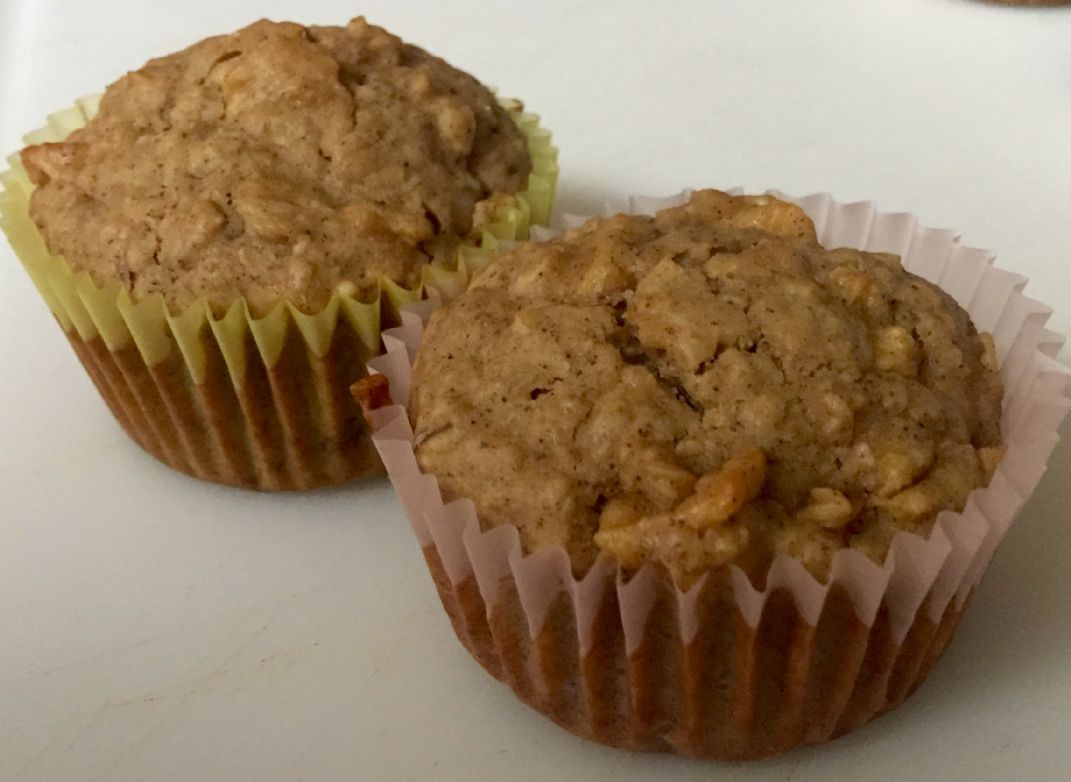 Belen's Fried Apple Oatmeal Breakfast Muffins