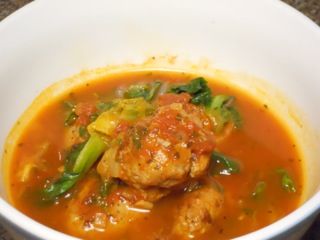 HCG Phase 2 - Escarole Soup with Veal Meatballs