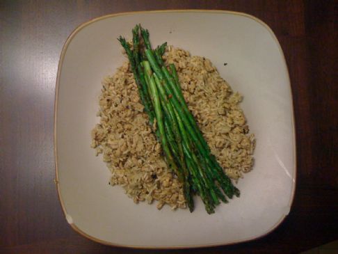 Dirty Turkey Rice with Asparagus
