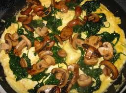 Spinach and Mushroom Omelet