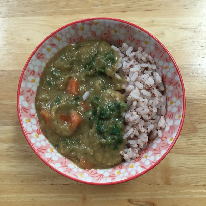 Red Lentil and Kale Curry IP Instant Pot