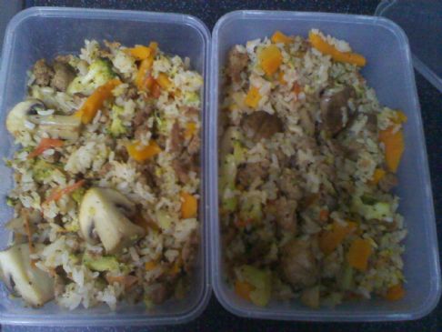Turkey and Vegetable Fried Rice
