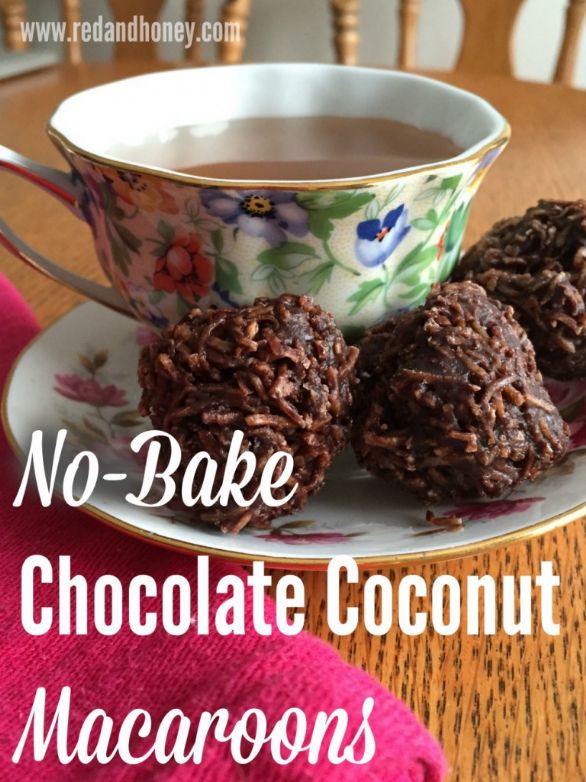 No-Bake Chocolate Coconut Macaroons