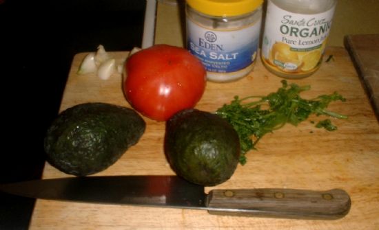 GORDITAS with Black Beans, Peppers and Guacamole