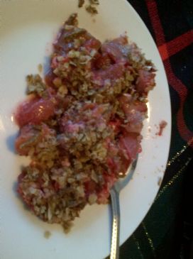 Jello Rhubarb Crisp