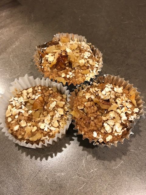 Gluten free, Low Carb Oatmeal muffins