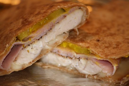 Turkey Cuban Sandwich Quesadilla