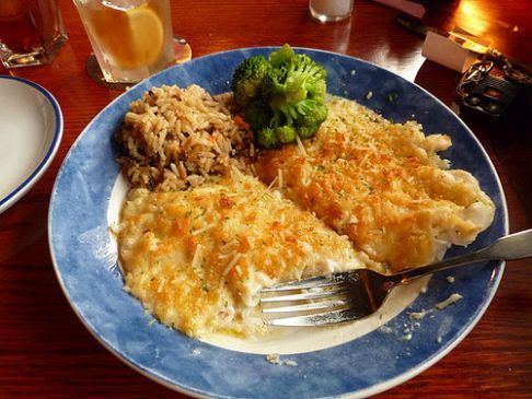 Flounder Au Gratin