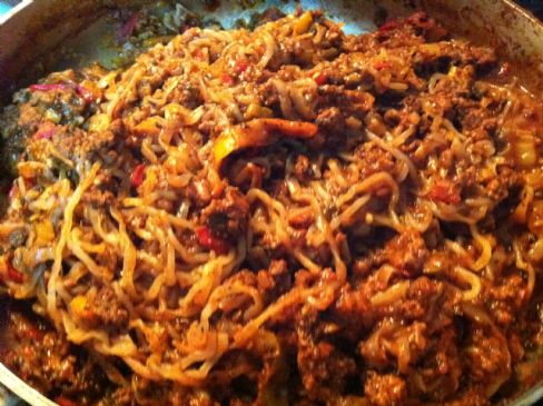 Konjac Spaghetti in Meat Sauce