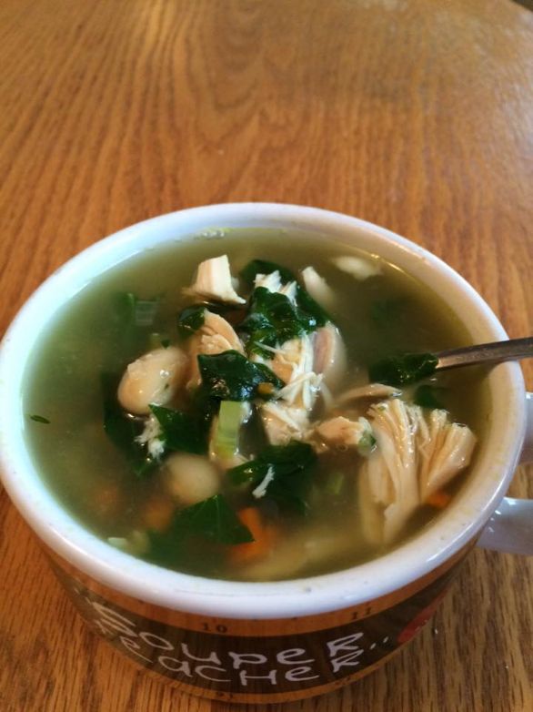 Chicken, White Bean, and Spinach Soup