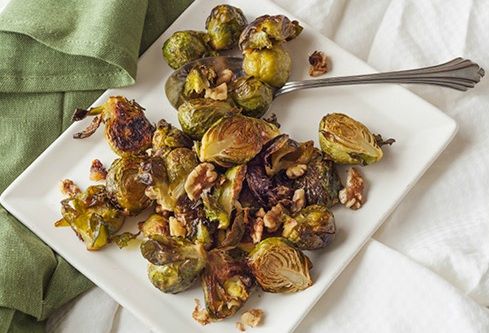 Roasted Brussels Sprouts with Walnutsand Sherry Vinegar