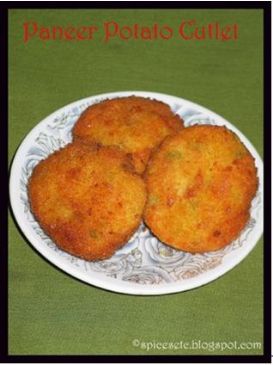 Potato Paneer Cutlet - Actifry