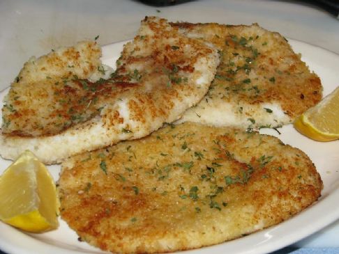 Calamari Steaks with Lemon Butter and Parsley