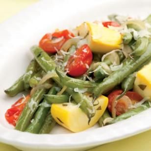 Braised Green Beans and Summer Vegetables