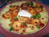 Open-Face Shrimp Quesadilla