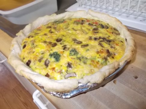 Mommy and Nina's super veggies and cheese quiche