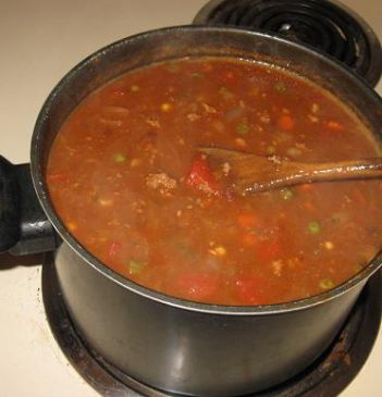 Veggied Up Turkey, Pinto and Black Bean Chili