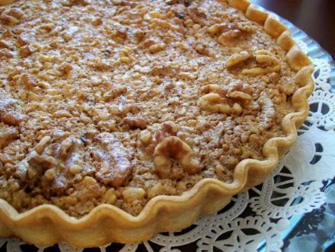 Walnut Maple Syrup Pie