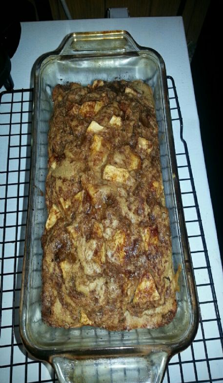 Whole wheat apple fritter bread