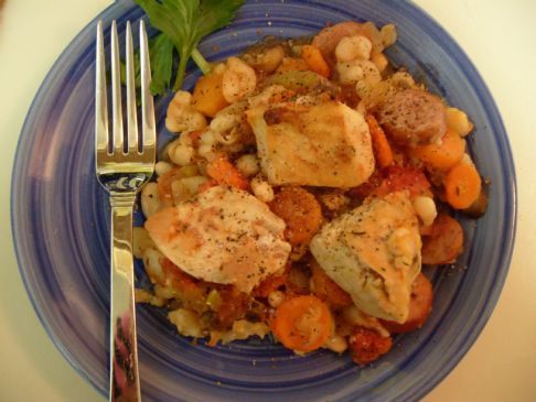 Heart Warming Chicken and White Bean Casserole