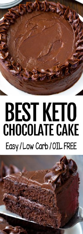 The BEST Chocolate Keto Cake