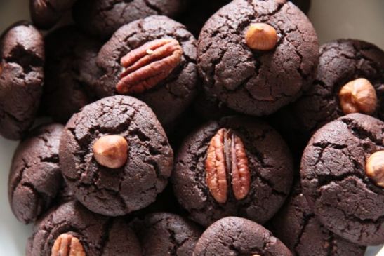 Very very chocolate cookies with fleur de sel