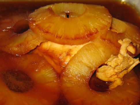 Chicken Baked with Pineapple and Molasses