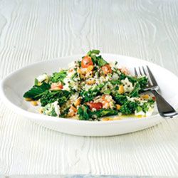 Bulgur Wheat, Feta and Broccoli Salad