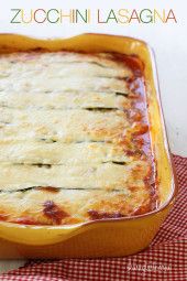 Vegetarian No-noodles Zucchini Lasagna