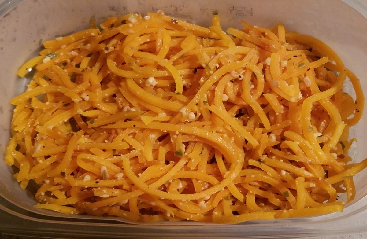 *Butternut Squash Spirals with Garlic and Lemon