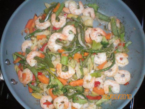 shrimp stir fry