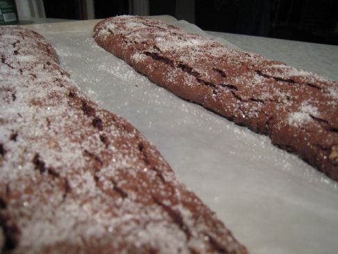 chocolate walnut biscotti