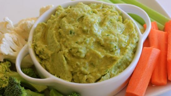 Avocado Cilantro Hummus