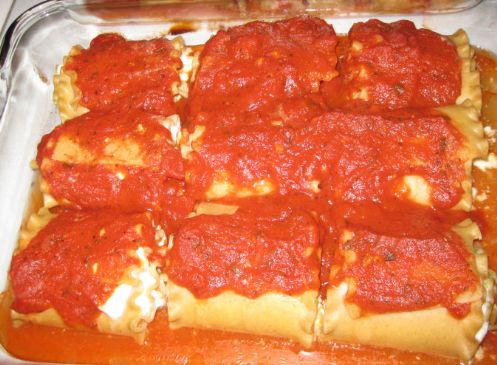 Low Calorie Lasagna Roll Ups